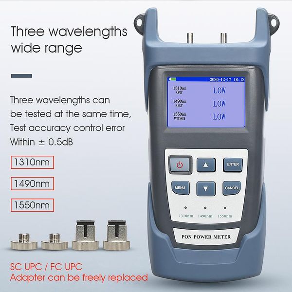 fiber optic equipment aua-310a/u handheld optical pon power meter fttx/ont/olt 1310/1490/1550nm opm
fiber optic equipment aua-310a/u handheld optical pon power meter fttx/ont/olt 1310/1490/1550nm opm
