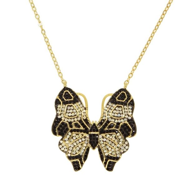 fashion red black butterfly pendant necklace with cz paved animals charm connector delicate chain jewelry, Silver
fashion red black butterfly pendant necklace with cz paved animals charm connector delicate chain jewelry, Silver