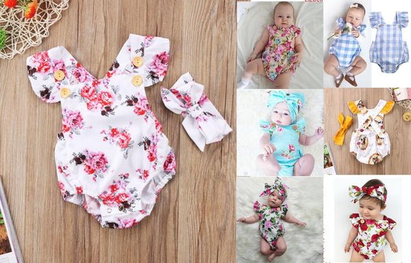 dhl 50set fashion summer baby girls clothing cute girls floral romper headband 2pcs chlidren kids sunsuit set adorable clothes, White
dhl 50set fashion summer baby girls clothing cute girls floral romper headband 2pcs chlidren kids sunsuit set adorable clothes, White
