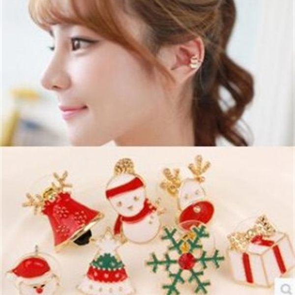 e1025 version christmas earrings clip no hole earrings korean lovely santa single, Golden
e1025 version christmas earrings clip no hole earrings korean lovely santa single, Golden