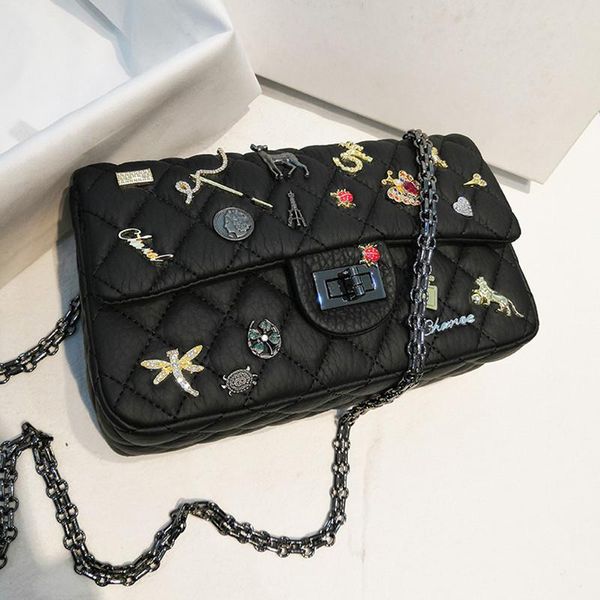 evening bags 2021 fashion genuine leather rhombus chain bag badge single shoulder diagonal square purses and handbags grand sac femme
evening bags 2021 fashion genuine leather rhombus chain bag badge single shoulder diagonal square purses and handbags grand sac femme