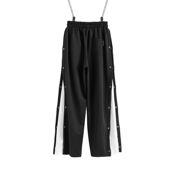 women capris fashion decorative buttons embroidery letter pattern casual breathable pants trendy trousers, Black;white
women capris fashion decorative buttons embroidery letter pattern casual breathable pants trendy trousers, Black;white