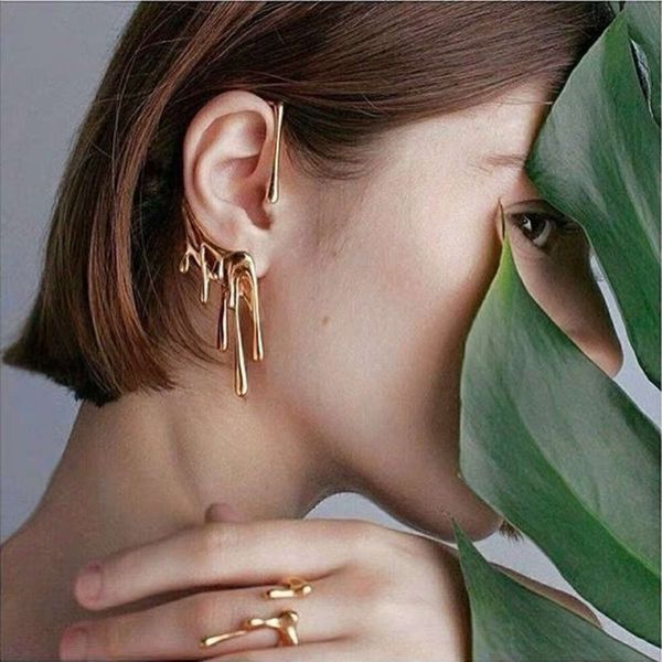 hbp wax drop earrings: designer's indifference fashion man's irregular personality lava earrings, Silver
hbp wax drop earrings: designer's indifference fashion man's irregular personality lava earrings, Silver