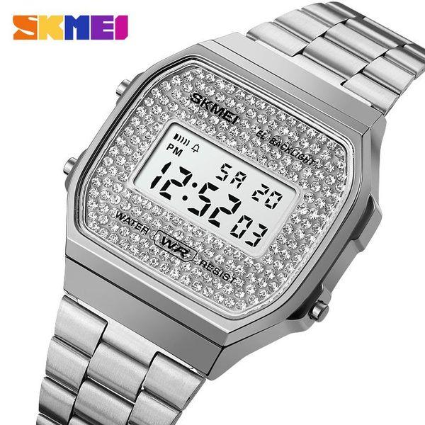 wristwatches men's sport watch steel strap luxury skmei electronic men diamond dial digital watches mens 2021 relogio masculino, Slivery;brown
wristwatches men's sport watch steel strap luxury skmei electronic men diamond dial digital watches mens 2021 relogio masculino, Slivery;brown