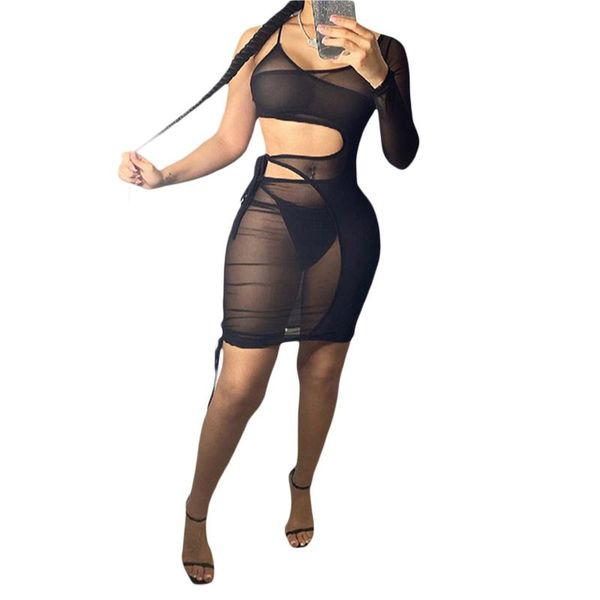 women's swimwear party dress women black see through mesh sheer bodycon mini long sleeve elegant festival short club, White;black
women's swimwear party dress women black see through mesh sheer bodycon mini long sleeve elegant festival short club, White;black
