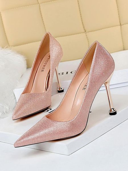 dress shoes women's super high thin heels and show fashion shallow mouth pointed to shine bright piece of cloth, Black
dress shoes women's super high thin heels and show fashion shallow mouth pointed to shine bright piece of cloth, Black