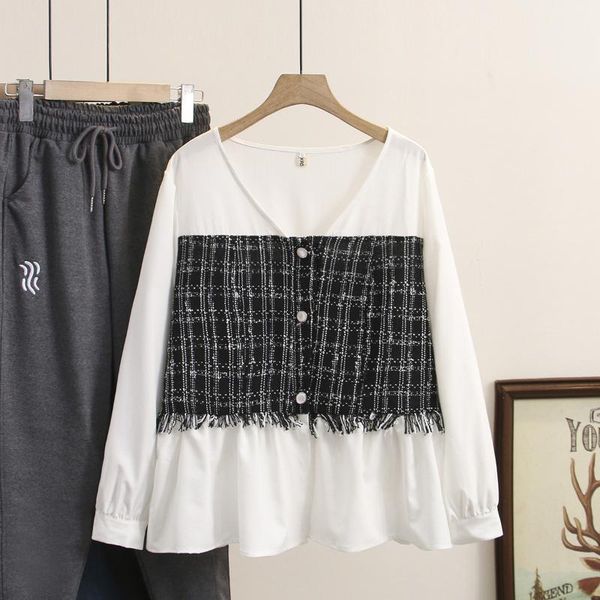 plus size t-shirt women's clothing blouses&shirts 2021 spring fashion casual long sleeve temperament chic tassel chemise femme, Black
plus size t-shirt women's clothing blouses&shirts 2021 spring fashion casual long sleeve temperament chic tassel chemise femme, Black