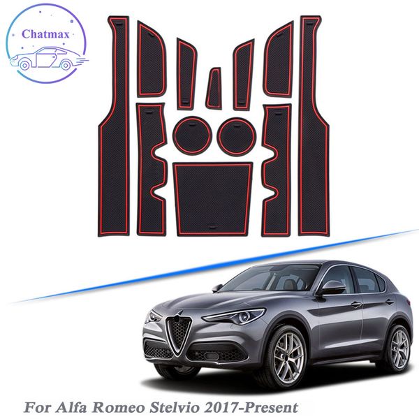 12pcs car styling for alfa romeo stelvio 2017-present latex gate slot pad interior door groove mat non-slip dust mat with car brand logo
12pcs car styling for alfa romeo stelvio 2017-present latex gate slot pad interior door groove mat non-slip dust mat with car brand logo