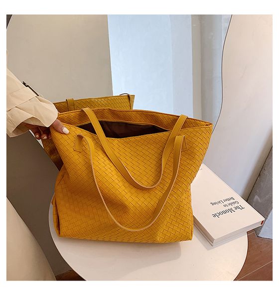 big capacity shopping bag tote for woman leather weave tote bags solid classical shoulder bag causal female pu knitting bag-tote
big capacity shopping bag tote for woman leather weave tote bags solid classical shoulder bag causal female pu knitting bag-tote