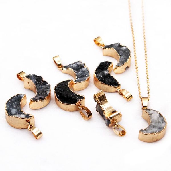chains unpolished raw stone heart pendant necklace crescent moon healing crystal reiki quartz jewelry for women 1pcs, Silver
chains unpolished raw stone heart pendant necklace crescent moon healing crystal reiki quartz jewelry for women 1pcs, Silver
