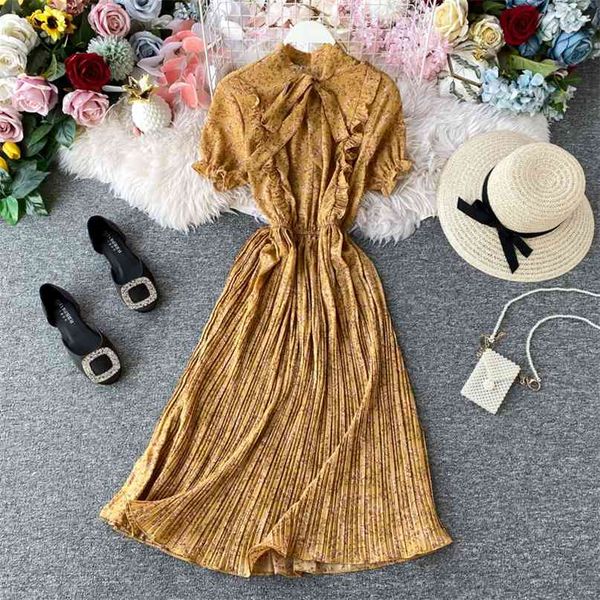 korean fashion retro floral print a-line dress women bow short sleeve slim elegant vestidos de fiesta k790 210527, Black;gray
korean fashion retro floral print a-line dress women bow short sleeve slim elegant vestidos de fiesta k790 210527, Black;gray