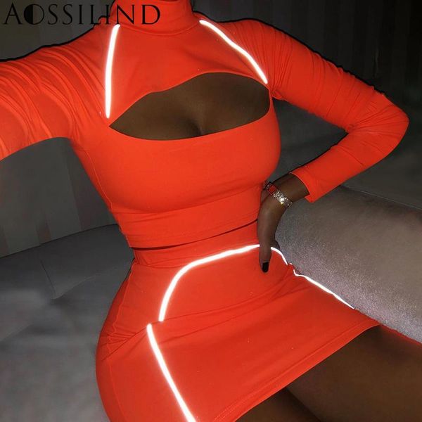 casual dresses aossilind reflective two 2 piece set bodycon dress autumn long sleeve hollow out mini spliced women, Black;gray
casual dresses aossilind reflective two 2 piece set bodycon dress autumn long sleeve hollow out mini spliced women, Black;gray
