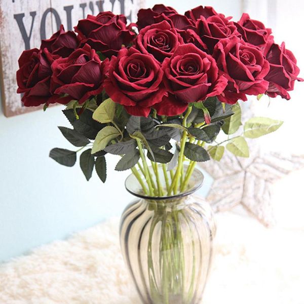 decorative flowers & wreaths 3 pcs/lots rose pink silk artificial bouquet fake bridal for home wedding decorationvalentines day gift k
decorative flowers & wreaths 3 pcs/lots rose pink silk artificial bouquet fake bridal for home wedding decorationvalentines day gift k