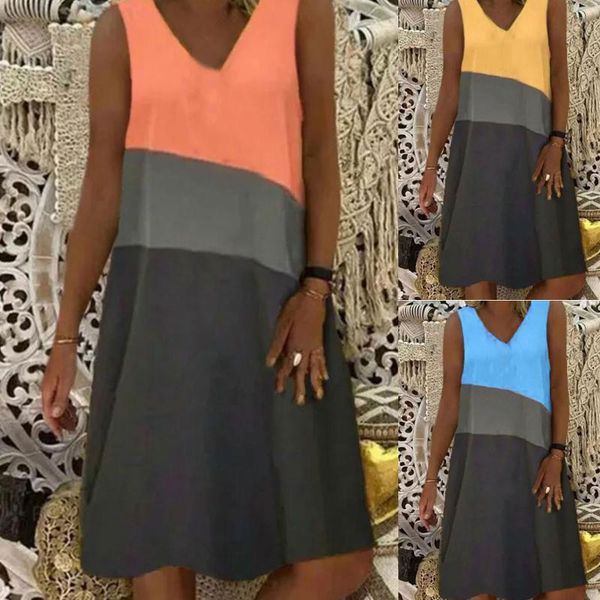 casual dresses women dress fashion summer loose v neck multicolor sleeveless maxi long t shirt party plus size s-5xl, Black;gray
casual dresses women dress fashion summer loose v neck multicolor sleeveless maxi long t shirt party plus size s-5xl, Black;gray