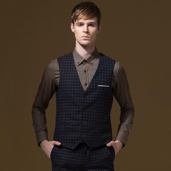 men's vests men suits formal super slim plaid autumn winter warm young man business wedding groom party vest arrival, Black;white
men's vests men suits formal super slim plaid autumn winter warm young man business wedding groom party vest arrival, Black;white