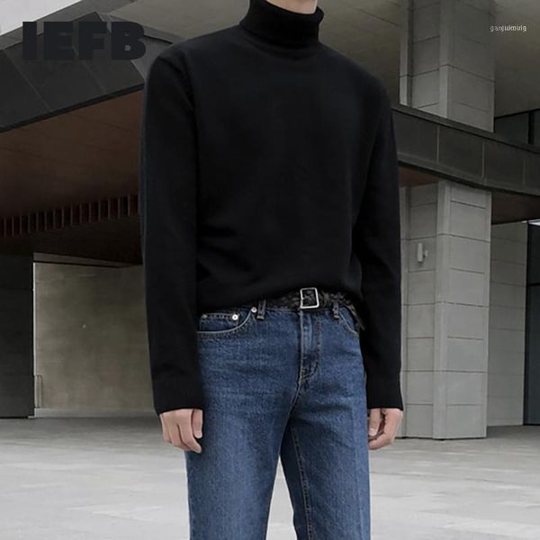 men's sweaters men's basic turtleneck black beige kintwear korean trendy base slim fashion long sleeve pullover sweater for male 9, White;black