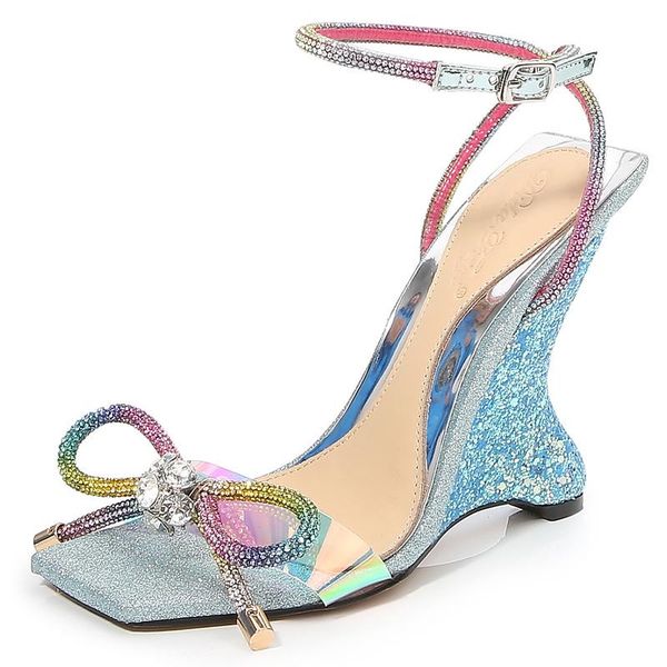 women 10cm summer ladies shoes heels wedges sandals pink bowknot rhinestone sequins buty damskie womens sandals high, Black
women 10cm summer ladies shoes heels wedges sandals pink bowknot rhinestone sequins buty damskie womens sandals high, Black