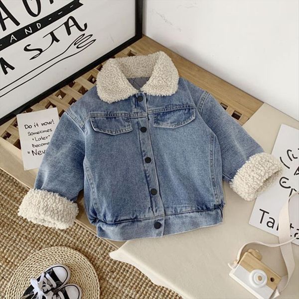 jacket for girls boys autumn winter plus cashmere thicken jeans coat children clothes warm fashion denim jackets 1 6 years, Blue;gray
jacket for girls boys autumn winter plus cashmere thicken jeans coat children clothes warm fashion denim jackets 1 6 years, Blue;gray