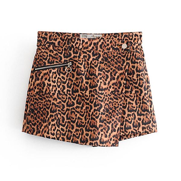 women's shorts vintage leopard print skirts women 2021 fashion animal pattern zipper casual & club pantalones cortos, White;black
women's shorts vintage leopard print skirts women 2021 fashion animal pattern zipper casual & club pantalones cortos, White;black