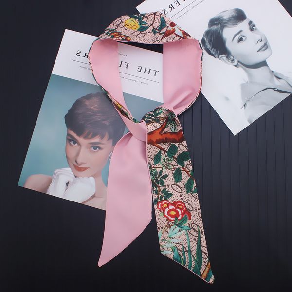 letter floral silk scarf 2020 new design headband for women fashion print head long handle bag scarves wraps, Silver
letter floral silk scarf 2020 new design headband for women fashion print head long handle bag scarves wraps, Silver