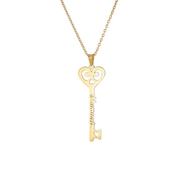 pendant necklaces private custom key necklace stainless steel name to, Silver
pendant necklaces private custom key necklace stainless steel name to, Silver