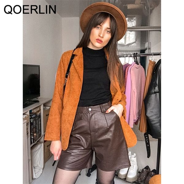 qoerlin 2021 new pu high waisted bermuda faux leather shorts loose casual street wear bicycle, White;black
qoerlin 2021 new pu high waisted bermuda faux leather shorts loose casual street wear bicycle, White;black