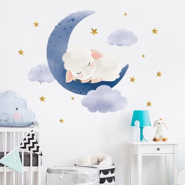 wall stickers sleepping moon sheep for children's room baby bedroom nursery deocr decoration removable decor decals
wall stickers sleepping moon sheep for children's room baby bedroom nursery deocr decoration removable decor decals