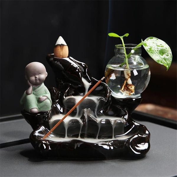 fragrance lamps creative zen little monk lotus mountain waterfall incense burner buddha small green plant vase home decor cense
fragrance lamps creative zen little monk lotus mountain waterfall incense burner buddha small green plant vase home decor cense