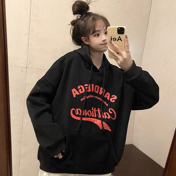 2021 korean autumn new simple letter printing sweatshirt oversize all-match casual pullover hoodie women otnp, Black
2021 korean autumn new simple letter printing sweatshirt oversize all-match casual pullover hoodie women otnp, Black