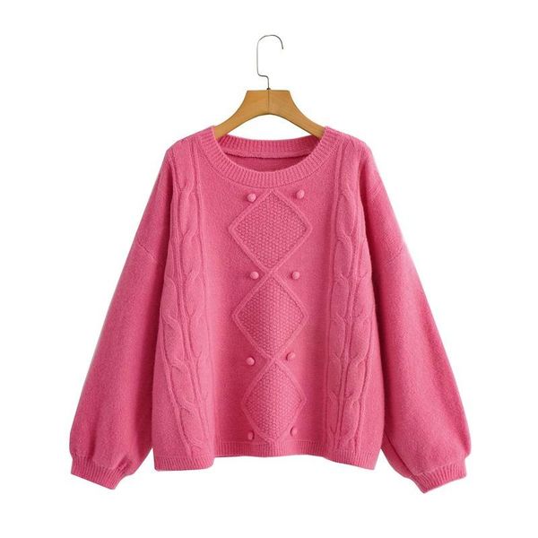 women's sweaters 2021 european and american summer wind loose cable-knit sweater pullover thickened knitwear, White;black
women's sweaters 2021 european and american summer wind loose cable-knit sweater pullover thickened knitwear, White;black