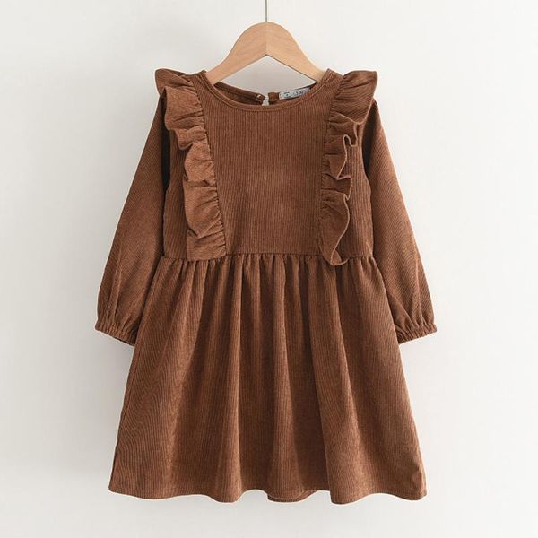 girl's dresses spring autumn kids baby girls long sleeve corduroy pure color dress for children clothing, Red;yellow
girl's dresses spring autumn kids baby girls long sleeve corduroy pure color dress for children clothing, Red;yellow