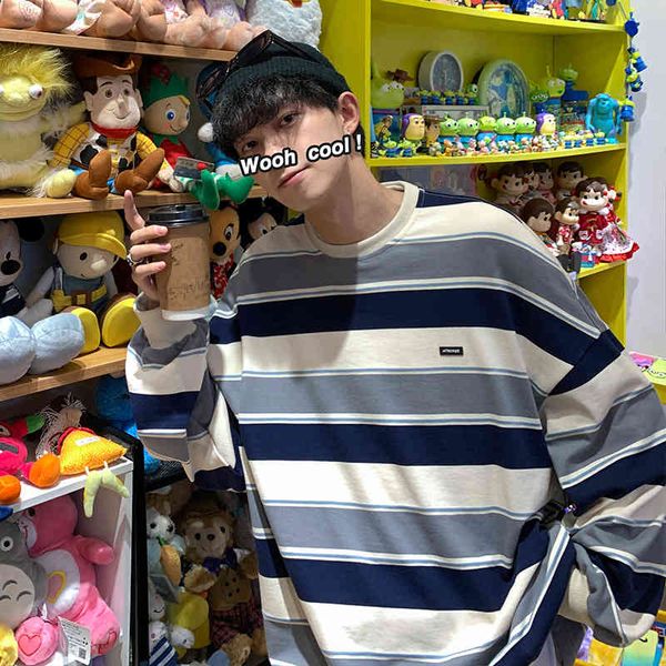 mens sweater fall 2021 new sweater men's round neck stripe casual coat ins trend handsome pullover boys, Black
mens sweater fall 2021 new sweater men's round neck stripe casual coat ins trend handsome pullover boys, Black