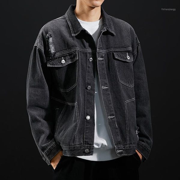 men's spring jacket harajuku outerwear windbreaker baseball varsity denim jackets coat clothing, Black;brown
men's spring jacket harajuku outerwear windbreaker baseball varsity denim jackets coat clothing, Black;brown