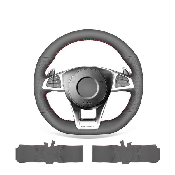 diy custom black genuine leather steering wheel cover for benz c190 r190 w205 c117 c218
diy custom black genuine leather steering wheel cover for benz c190 r190 w205 c117 c218