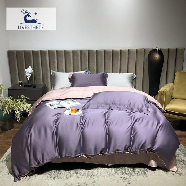 bedding sets liv-esthete purple 100% silk set beauty silky duvet cover flat sheet pillowcase king waomen bed linen for women
bedding sets liv-esthete purple 100% silk set beauty silky duvet cover flat sheet pillowcase king waomen bed linen for women
