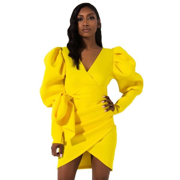 casual dresses elegant solid irregular mini dress v neck vintage long puff sleeve bodycon women's lace up night club party, Black;gray
casual dresses elegant solid irregular mini dress v neck vintage long puff sleeve bodycon women's lace up night club party, Black;gray