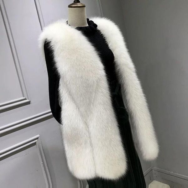 2021 new faux fur vest women mid-length autumn winter sleeveless vest plus size 2xl waistcoat women jacket, Black;white
2021 new faux fur vest women mid-length autumn winter sleeveless vest plus size 2xl waistcoat women jacket, Black;white