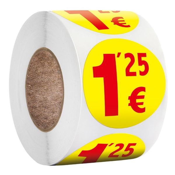 gift wrap 28gf 500pcs garage sale rummage price sticker labels 1.25/1.5 euros prices round pricing stickers for flea market shop
gift wrap 28gf 500pcs garage sale rummage price sticker labels 1.25/1.5 euros prices round pricing stickers for flea market shop