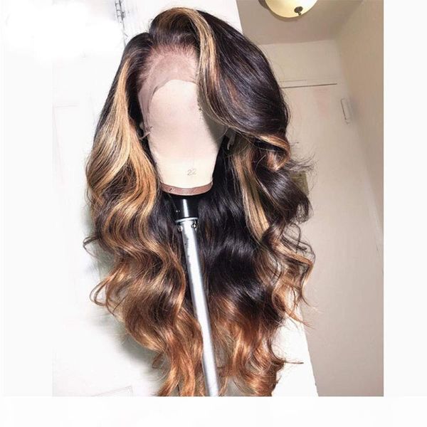 13x6 lace front human hair wigs for women ombre blonde highlights body wave lace frontal wigs, Black;brown
13x6 lace front human hair wigs for women ombre blonde highlights body wave lace frontal wigs, Black;brown