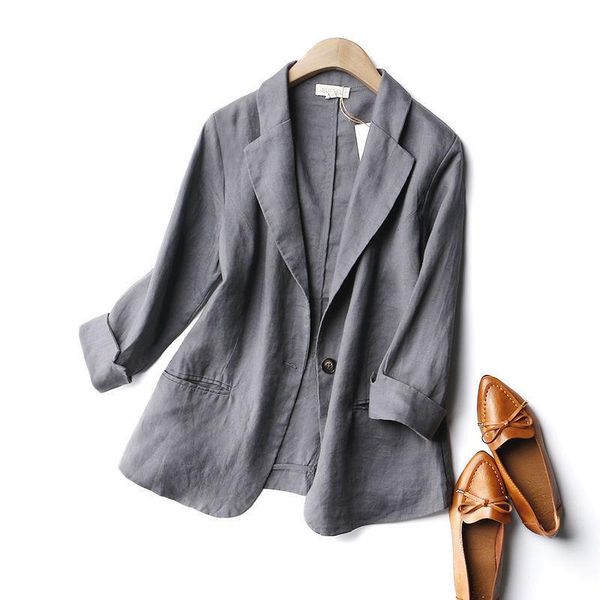 women's suits & blazers thin cotton and linen small suit jacket female large size spring summer korean fashion simple loose casual, White;black
women's suits & blazers thin cotton and linen small suit jacket female large size spring summer korean fashion simple loose casual, White;black