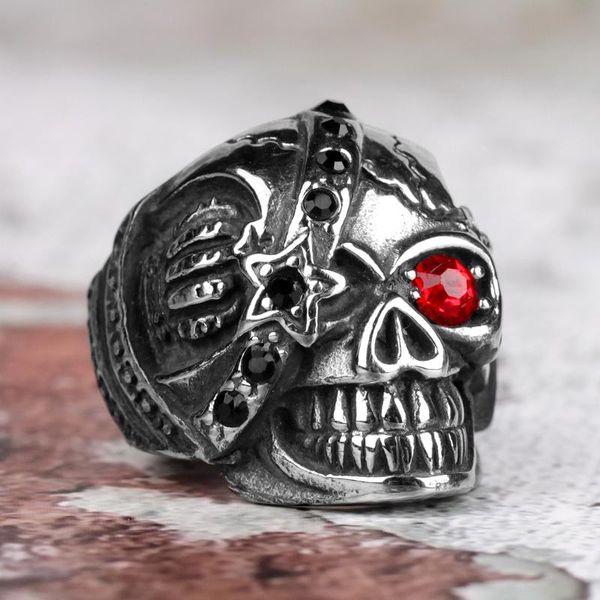 cluster rings stainless steel men red eye mech warrior skull punk rock gothic for biker male boy jewelry creativity gift wholesale, Golden;silver
cluster rings stainless steel men red eye mech warrior skull punk rock gothic for biker male boy jewelry creativity gift wholesale, Golden;silver