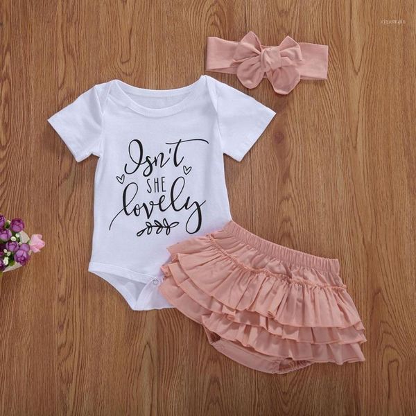 clothing sets baby & children's babysummer born girl clothes short sleeve romper bodysuit ruffles pants shorts headband, White
clothing sets baby & children's babysummer born girl clothes short sleeve romper bodysuit ruffles pants shorts headband, White
