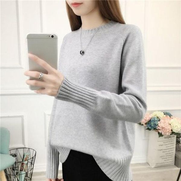 women's sweaters women sweater 2021 autumn loose korean version of the round neck pullover knitted long sleeve shirt female zx232, White;black
women's sweaters women sweater 2021 autumn loose korean version of the round neck pullover knitted long sleeve shirt female zx232, White;black