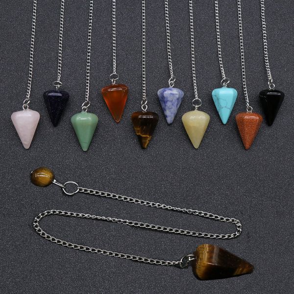 natural stone crystal pendulum charms tiger eye black obsidian pink quartz chakra healing reiki hexagonal pendulums for men women, Bronze;silver
natural stone crystal pendulum charms tiger eye black obsidian pink quartz chakra healing reiki hexagonal pendulums for men women, Bronze;silver