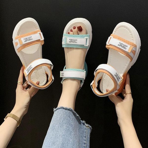 pu leather hollowed patchwork hook & loop open toed sandals non-slip beach shoes women casual rubber thick bottom shoes, Black
pu leather hollowed patchwork hook & loop open toed sandals non-slip beach shoes women casual rubber thick bottom shoes, Black