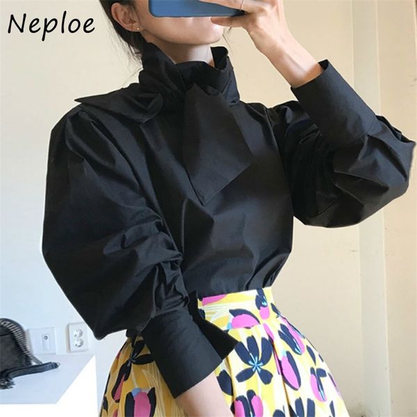 neploe solid color puff sleeve women blouse autumn chic drawstring bow pullover shirts elegant fashion femme blusas 1g686 210730, White
neploe solid color puff sleeve women blouse autumn chic drawstring bow pullover shirts elegant fashion femme blusas 1g686 210730, White