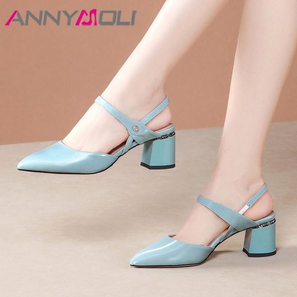 dress shoes annymoli high heels women pumps natural genuine leather chunky heel party real pointed toe ladies 33-39, Black
dress shoes annymoli high heels women pumps natural genuine leather chunky heel party real pointed toe ladies 33-39, Black