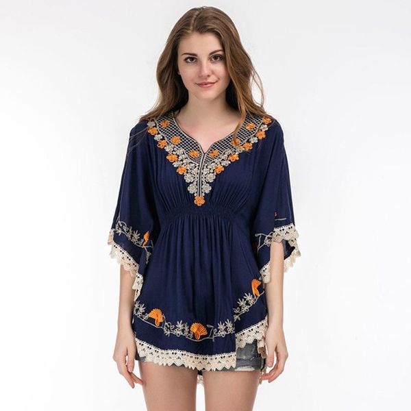 women's blouses & shirts plus size cotton blouse tunic summer fashion casual embroidery women batwing sleeve crochet lace peplum, White
women's blouses & shirts plus size cotton blouse tunic summer fashion casual embroidery women batwing sleeve crochet lace peplum, White