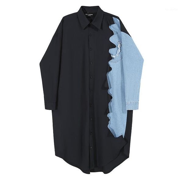 casual dresses women black denim ruffles big size shirt dress lapel long sleeve loose fit fashion tide spring autumn 20211, Black;gray
casual dresses women black denim ruffles big size shirt dress lapel long sleeve loose fit fashion tide spring autumn 20211, Black;gray