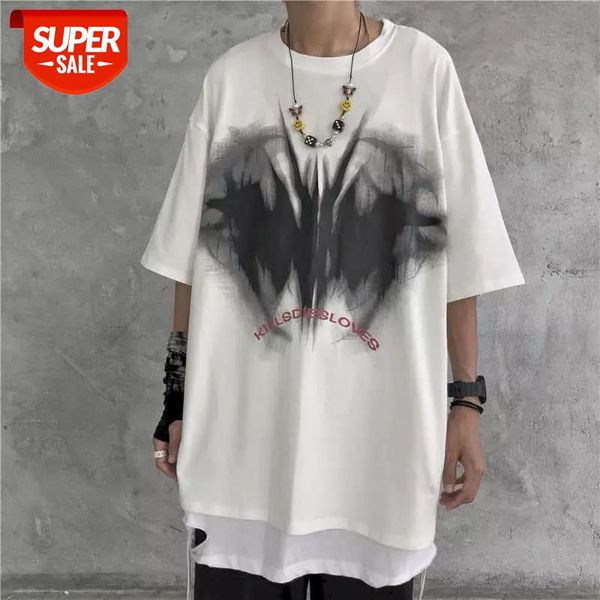 dark street hip-hop gothic t shirt women men plus size short-sleeved tshirt summer ghost print loose bf couple ins t-shirt #hj52, White
dark street hip-hop gothic t shirt women men plus size short-sleeved tshirt summer ghost print loose bf couple ins t-shirt #hj52, White
